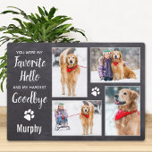 Rustic Pet Dog Memorial Keepomwille Photo Collage Fotoplaat