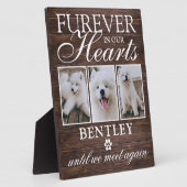 Rustic Pet Dog Memorial Photo Keepomwille Plaque Fotoplaat (Zijkant)