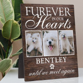Rustic Pet Dog Memorial Photo Keepomwille Plaque Fotoplaat