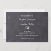 Rustic Pet Dog Wedding Persoonlijk 3 Foto Save The Date (Achterkant)