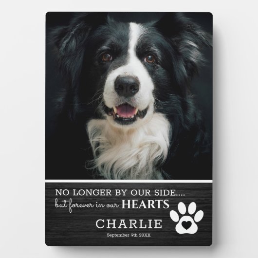 Rustic Pet Forever in ons hart | Foto Keepslag Fotoplaat (voorkant)