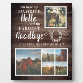 Rustic Pet Horse Persoonlijke foto Fotoplaat (Voorkant)