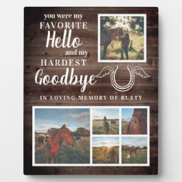 Rustic Pet Horse Persoonlijke foto Fotoplaat