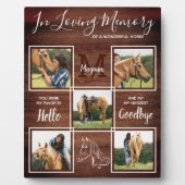 Rustic Pet Horse Persoonlijke foto Fotoplaat (Voorkant)