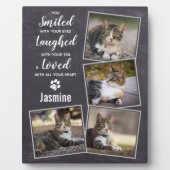 Rustic Pet Loss Cat Memorial Fotoplaat (Voorkant)