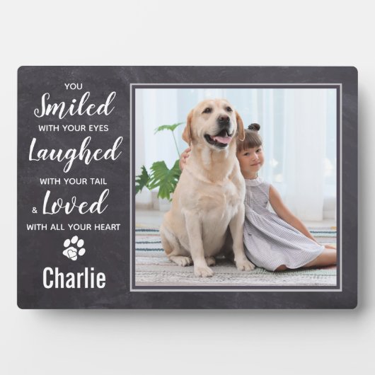 Rustic Pet Loss Keepaardfoto Fotoplaat (voorkant)