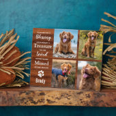 Rustic Pet Loss Keepaardfoto Fotoplaat (Zijkant)