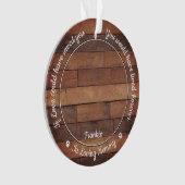 Rustic Pet Memorial Cat 2 Fotosympathie Ornament (voorkant)