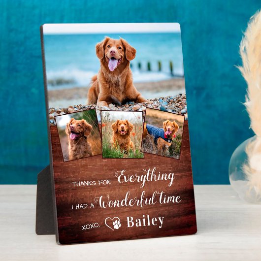 Rustic Pet Memorial Dog Loss Herdenking 4 Foto Fotoplaat