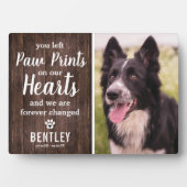 Rustic Pet Memorial | Foto Keepslag Fotoplaat (voorkant)