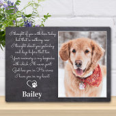 Rustic Pet Memorial Gift Sympathie Poem Dog Foto Fotoplaat