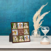 Rustic Pet Memorial Herdenking 8 Foto Collage Fotoplaat (Insitu)