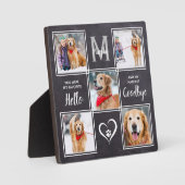 Rustic Pet Memorial Keepomwille Photo Collage Fotoplaat (Voorkant)