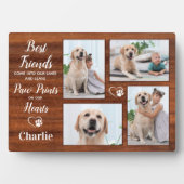 Rustic Pet Memorial Keepomwille Photo Collage Fotoplaat (voorkant)