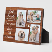 Rustic Pet Memorial Keepomwille Photo Collage Fotoplaat (Zijkant)