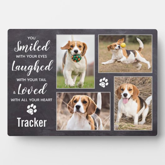 Rustic Pet Memorial Keepomwille Photo Collage Fotoplaat (voorkant)