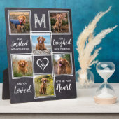 Rustic Pet Memorial Keepslag Unieke fotocollage Fotoplaat (Zijkant)