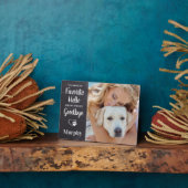 Rustic Pet Memorial Persoonlijke foto van Dog Fotoplaat (Zijkant)
