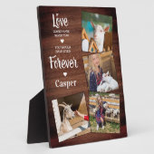 Rustic Pet Memorial Pet Loss Gift Sympathie 4 Fotoplaat (Zijkant)