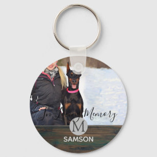 Rustic Pet Memorial PHOTO - in het liefhebben van  Sleutelhanger