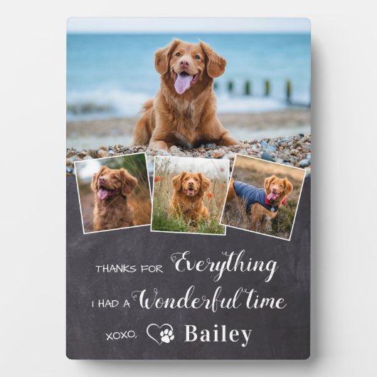 Rustic Pet Memorial van Dog 4 Fotoplaat (voorkant)