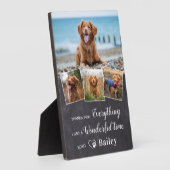 Rustic Pet Memorial van Dog 4 Fotoplaat (Zijkant)