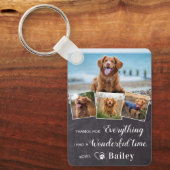 Rustic Pet Memorial van Dog 4 Sleutelhanger (Voorkant)