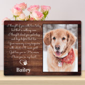 Rustic Pet verliest sympathie Poem Dog Memorial Fotoplaat