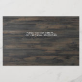 Rustic Pet Wedding Budget Dog bespaart datumkaarte (Achterkant)