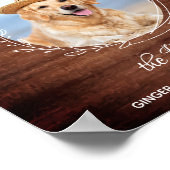 Rustic Pet Wedding Dog Bar Signature Cocktail Poster (Hoek)