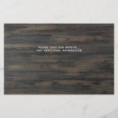 Rustic Pet Wedding Dog Foto bewaart datumkaarten (Achterkant)