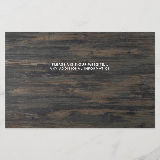 Rustic Pet Wedding Dog Foto bewaart datumkaarten (Achterkant)