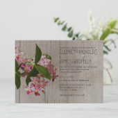 Rustic Phalaenopsis Orchid Wedding Invitations Kaart (Staand voorkant)