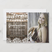 Rustic Photo Afstuderen Klasse van 2025 Kaart (Voorkant)