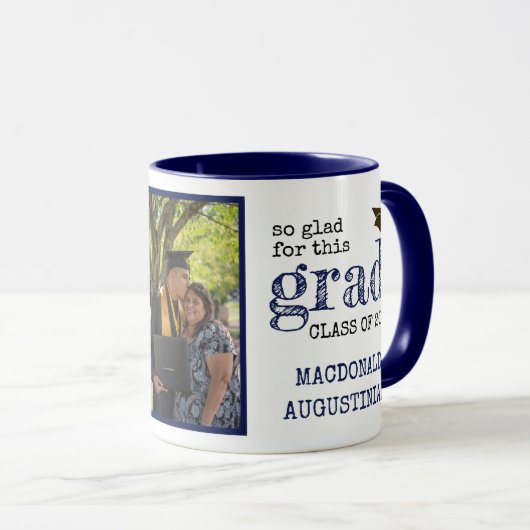 Rustic Photo Afstuderen Mok (Voorkant rechts)