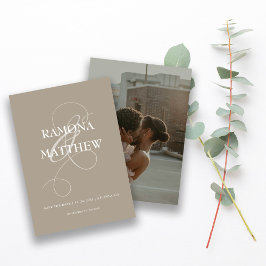 Rustic Photo Ampersand Save the Date