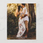 Rustic Photo Budget Bridal Shower-uitnodiging Flyer (Achterkant)