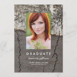 Rustic Photo Graduation Party en aankondiging