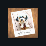 Rustic Photo Lijst met Square Instagram en Wood Canvas Afdruk<br><div class="desc">Een en trendy ontwerp met een retro grens van het afbeelding die u uw favoriete selfie of portret van een vriend kunt toevoegen. Gebruik een vierkante foto om een uniek en persoonlijk geschenk te creëer of houd de hipsterpuppy en maak een trendy keepslag. Als u de afbeeldingen moet aanpassen, klik...</div>