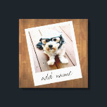 Rustic Photo Lijst met Square Instagram en Wood Canvas Afdruk<br><div class="desc">Een en trendy ontwerp met een retro grens van het afbeelding die u uw favoriete selfie of portret van een vriend kunt toevoegen. Gebruik een vierkante foto om een uniek en persoonlijk geschenk te creëer of houd de hipsterpuppy en maak een trendy keepslag. Als u de afbeeldingen moet aanpassen, klik...</div>