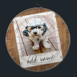 Rustic Photo Lijst met Square Instagram en Wood Dartbord<br><div class="desc">Een en trendy ontwerp met een retro grens van het afbeelding die u uw favoriete selfie of portret van een vriend kunt toevoegen. Gebruik een vierkante foto om een uniek en persoonlijk geschenk te creëer of houd de hipsterpuppy en maak een trendy keepslag. Als u de afbeeldingen moet aanpassen, klik...</div>