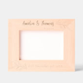 Rustic Photo lijst voor bruiloften met namen Gegraveerde Lijstjes (Voorkant)