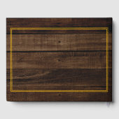 Rustic Photo Wood Kijk Bereavement | Begrafenis Gastenboek (Achterkant)