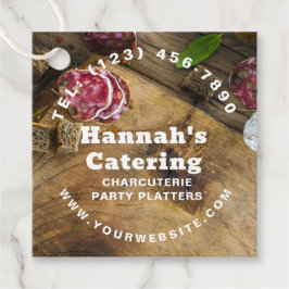 Rustic Photo Wooden Board Charcuterie Catering Bedankjes Labels