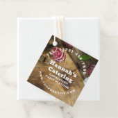 Rustic Photo Wooden Board Charcuterie Catering Bedankjes Labels (In situ)
