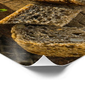 Rustic Photo Wooden Board Charcuterie Catering Perfect Poster (Hoek)