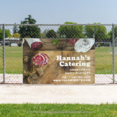 Rustic Photo Wooden Board Charcuterie Catering Spandoek (Insitu)