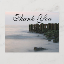 Rustic Pier op strand | Hartelijk dank Briefkaart