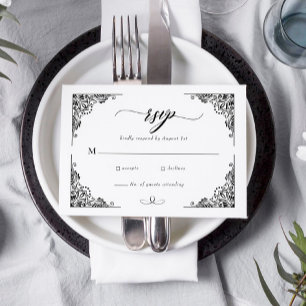  Rustic Pig I doet Casual bruiloft BBQ RSVP Kaartje