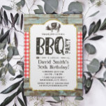 Rustic Pig Roast BBQ 30th Birthday Party Kaart<br><div class="desc">Rustic Pig Roast BBQ 30th Birthday Party Invitations.</div>